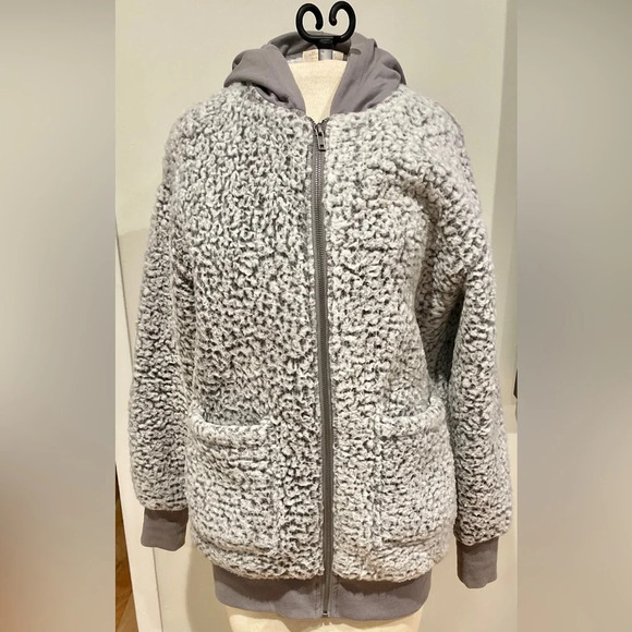 Ultra Flirt Fleece Teddy Hooded Zip Up Jacket size Medium. - Picture 1 of 3